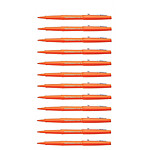 PAPER MATE Stylo Feutre Flair Original Nylon Pte Moyenne orange x 12