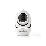 Nedis Caméra de surveillance IP Full HD Panoramique Blanc