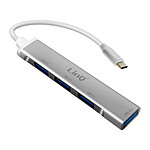 LinQ Adaptateur Hub USB-C vers 4x Ports USB Transmission Ultra Rapide Compact