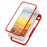 Avizar Coque iPhone SE 2022 / 2020 et 8 / 7 Dos Plexiglas Avant Polymère Renforcé Rouge