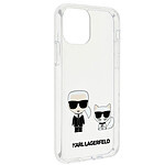 KARL LAGERFELD Coque pour iPhone 11 Pro Max série Karl et Choupette Transparent