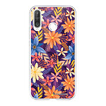 LaCoqueFrançaise Coque Huawei P30 360 intégrale transparente Motif Fleurs violettes et oranges Tendance