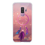 Evetane Coque Samsung Galaxy S9 Plus 360 intégrale transparente Motif Attrape rêve rose Tendance