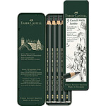 Faber-Castell Étui de 5 crayons graphite Castell 9000