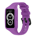 Avizar Bracelet pour Huawei Band 7 / 6 Pro / 6 / Honor Band 6 Silicone Souple  Violet Foncé