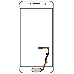Avizar Bouton Home + Nappe de connexion pour Samsung Galaxy S7 Edge - Blanc