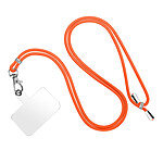 Avizar Cordon pour Smartphone Universel Coque et Étui Nylon Tressé Réglable 90cm orange