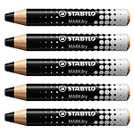 STABILO Crayon marqueur MARKdry - noir x 5