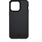 Itskins Coque pour iPhone 14 Pro Max Renforcée Ballistic Nylon R Compatible MagSafe Noir