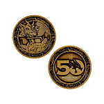 Dungeons & Dragons - Pièce de collection 50th Anniversary Antique Gold Edition 4 cm