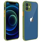 Avizar Coque iPhone 12 / 12 Pro Grips antidérapants Bords caméra surélevés - Vert