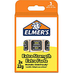 ELMER'S Bâton de colle Extra-Forte, 22 g, blister de 3