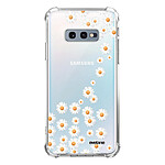 Evetane Coque Samsung Galaxy S10e anti-choc souple angles renforcés transparente Motif Marguerite