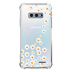 Evetane Coque Samsung Galaxy S10e anti-choc souple angles renforcés transparente Motif Marguerite