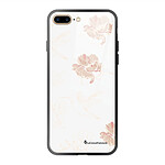 LaCoqueFrançaise Coque iPhone 7 Plus/ 8 Plus Coque Soft Touch Glossy Fleurs Blanches Design