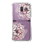 LaCoqueFrançaise Coque Samsung Galaxy S9 Plus anti-choc souple angles renforcés transparente Motif Rose Pivoine