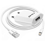 LinQ Chargeur Secteur USB + Câble USB vers iPhone Lightning,  Blanc