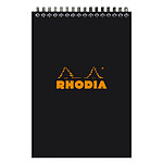 Rhodia bloc reliure intégrale classic noir 14,8x21cm 5x5 80 feuilles microperforées 80g