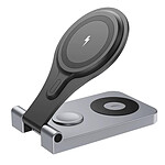 Avizar Dock de charge MagSafe pour iPhone et Apple Watch et AirPods Pliable Noir
