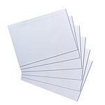 HERLITZ Paquet de 100 fiches bristol, format A4, lignées, blanc