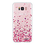 Evetane Coque Samsung Galaxy S8 360 intégrale transparente Motif Confettis De Coeur Tendance