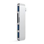 Satechi TYPE-C USB 3.0 3-en-1 Combo HUB Silver-GRIS