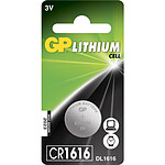 GP Batteries - Pack de 1pile bouton Lithium - CR1616