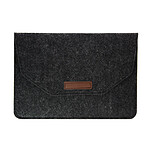 Avizar Pochette Noire Ordinateur Portable 13'' Feutrine Intérieur Soft Touch