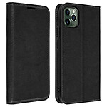 Avizar Étui iPhone 11 Pro Folio Cuir Véritable Porte cartes Support Vidéo noir