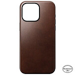 Nomad Coque Modern Cuir Horween pour iPhone 15 Pro Max Marron