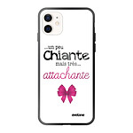 Evetane Coque iPhone 12 Mini Coque Soft Touch Glossy Un peu chiante tres attachante Design