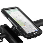 LinQ Support Vélo pour Smartphone de 4.7'' à 6.8'' Fixation Guidon Rotatif 360° avec Housse Étanche  Noir