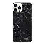 Evetane Coque iPhone 12/12 Pro silicone transparente Motif Marbre noir ultra resistant