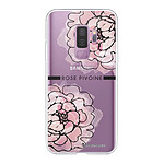 LaCoqueFrançaise Coque Samsung Galaxy S9 Plus 360 intégrale transparente Motif Rose Pivoine Tendance