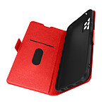 Avizar Étui Samsung A52, A52 5G et A52s Porte-cartes Support vidéo Languette rouge