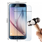 Evetane Vitre Samsung Galaxy S7 Edge transparente Motif Vitre en Verre Trempé