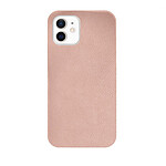 Evetane Coque de protection personnalisable effet cuir grainé rose pâle iPhone 12 MINI
