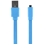 BigBen Connected Câble universel de charge et synchronisation USB/Micro USB 20 cm Bleu