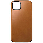 Nomad Coque Modern Cuir pour iPhone 15 Plus English Tan