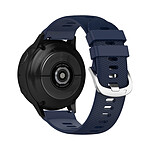 Avizar Bracelet pour Samsung Galaxy Watch Active 2 40mm, Silicone Texturé et Ajustable - Bleu Nuit