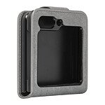 Avizar Coque Clapet pour Samsung Galaxy Z Flip 5 Languette Magnétique  gris