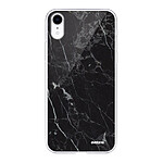 Evetane Coque iPhone Xr silicone transparente Motif Marbre noir ultra resistant