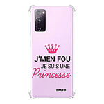 Evetane Coque Samsung Galaxy S20 FE anti-choc souple angles renforcés transparente Motif Je suis une princesse