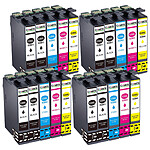 COMETE - 29XL - Pack de 20 Cartouches (4x5) 29XL compatibles Epson 29 XL - Noir et Couleur - Marque française