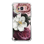 LaCoqueFrançaise Coque Samsung Galaxy S8 Plus Silicone antichocs Solides coins renforcés  transparente Motif Fleurs roses