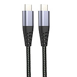 Tiger Câble USB-C vers USB-C Power Ultra-résistant Charge et Synchronisation 2m Gris