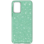 Avizar Coque Samsung Galaxy A72 Paillette Amovible Silicone Semi-rigide vert