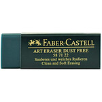 FABER-CASTELL Gomme en plastique Dust-Free verte x 20