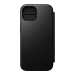 Nomad Folio Modern Cuir pour iPhone 15 Noir