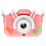 Avizar Appareil Photo Numérique pour Enfant Design Lapin Résolution 1080p Rose Champagne